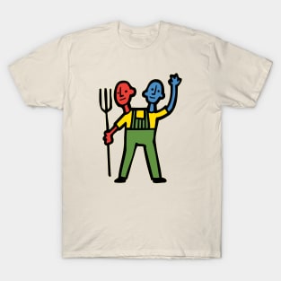 2-Headed Farmer Color! T-Shirt